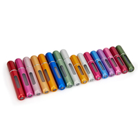 8ml 5ml przenośna Mini butelka perfum wielokrotnego napełniania z rozpylaczem zapach pompka puste pojemniki kosmetyczne butelka rozpylacz do podróży 6